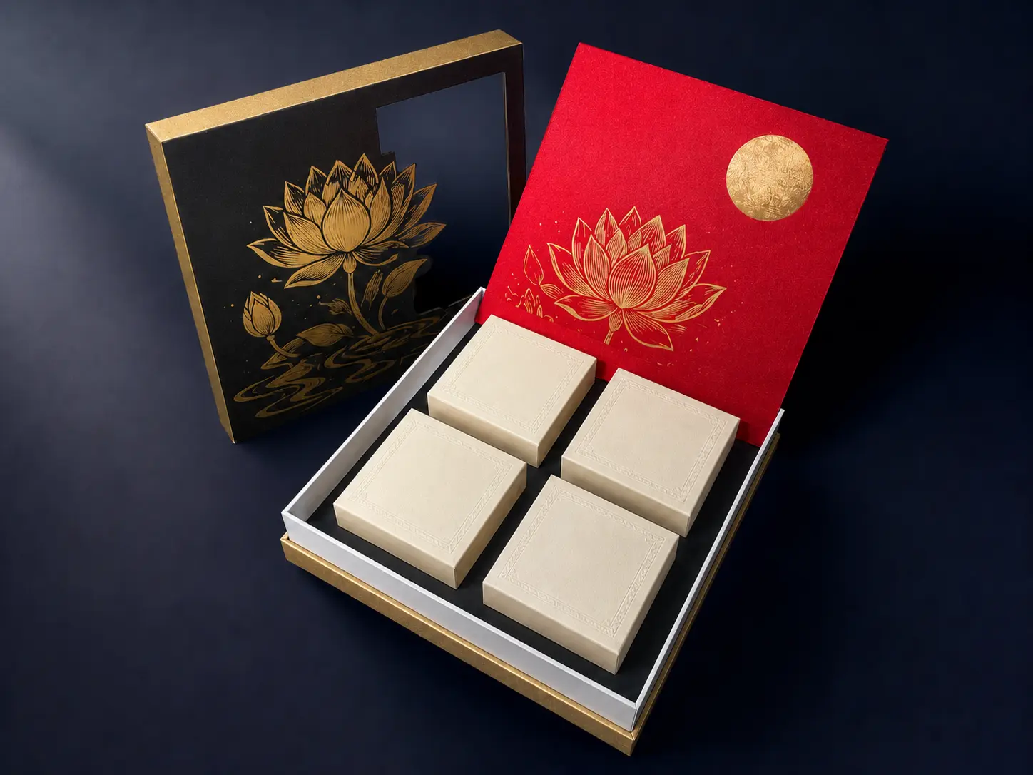 Hộp Bánh Trung Thu Cao Cấp – Thiết Kế Sang Trọng, Nâng Tầm Giá Trị Quà Tặng