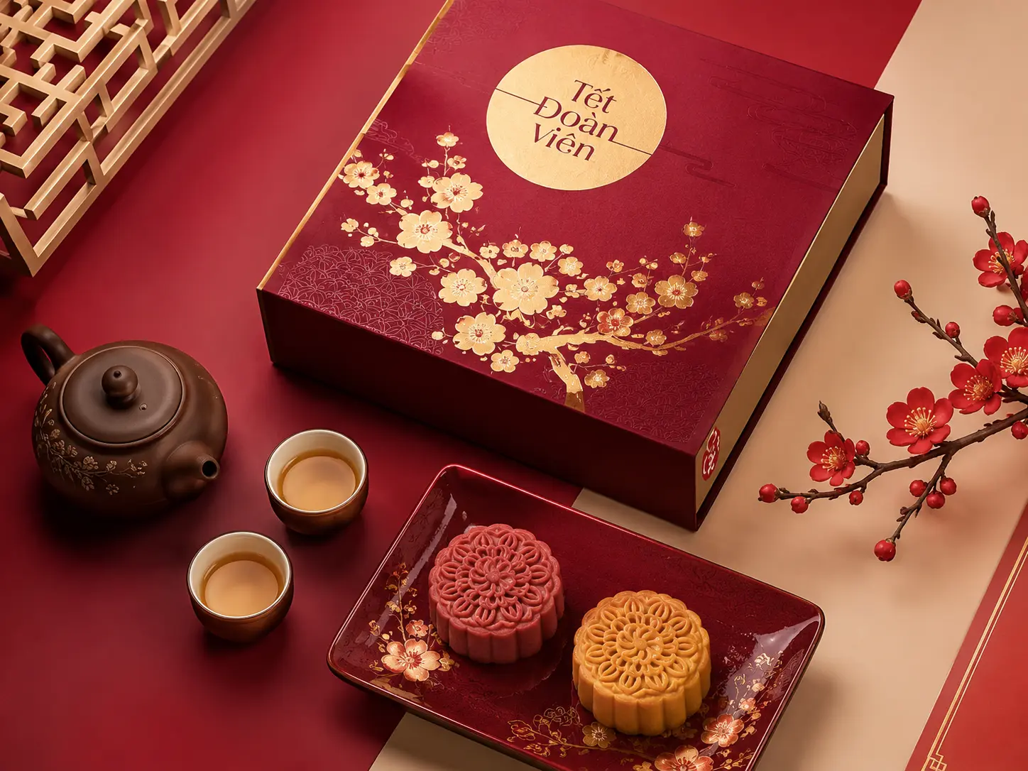 In Hộp Bánh Trung Thu Mẫu Hộp Vuông – Thiết Kế Đẹp, Sang Trọng Cho Mùa Đoàn Viên