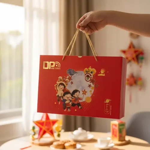 Hộp Bánh Trung Thu Mẫu Đơn Phú Quý Cao Cấp, Thiết Kế Độc Quyền Theo Yêu Cầu