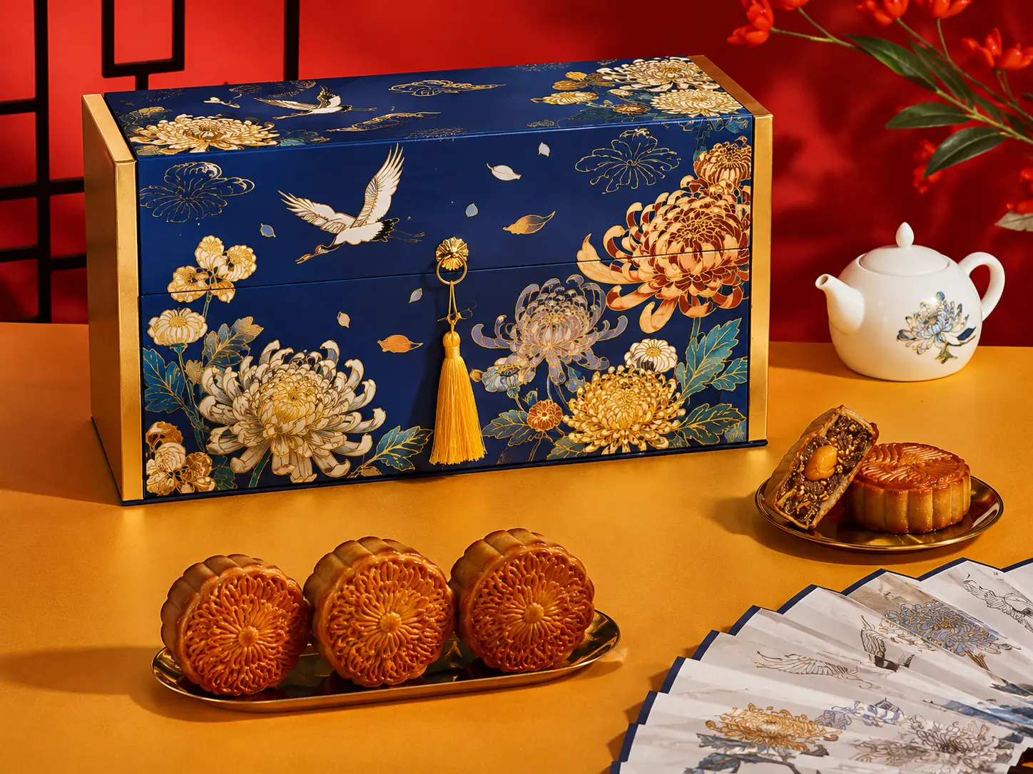 In Hộp Bánh Trung Thu Hộp Xếp – Mẫu Bao Bì Đẹp, Sang Trọng Và Tiện Dụng